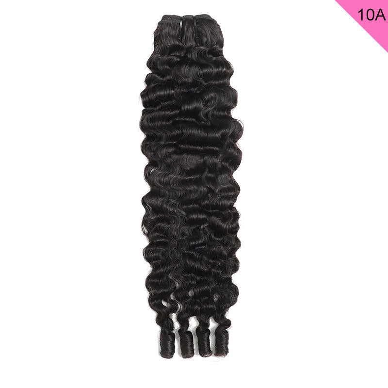 ZSF Hair Grade 10A Vigin Hair Burmese Curly 1Bundle 100% Unprocessed Human Hair Weave Natural Black