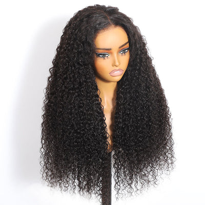 ZSF Hair 6*6/7*7 HD Lace Closure Wig Water Wave Ready Go Drawstring Virgin Hair Unprocessed Natural Black