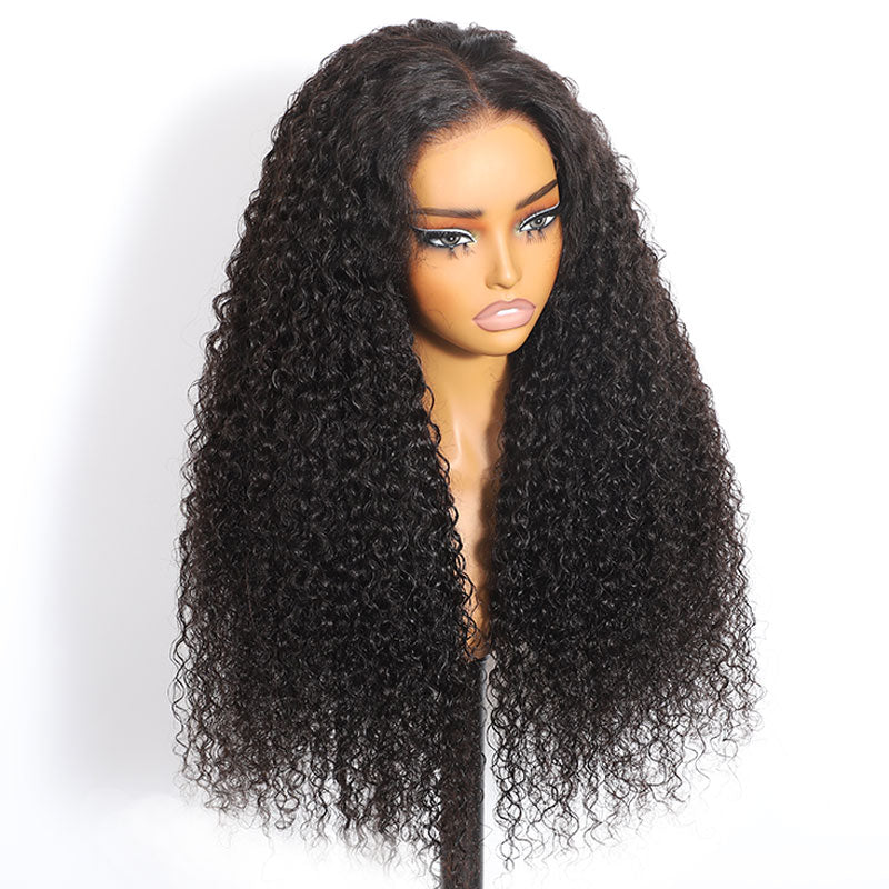 ZSF Hair 6*6/7*7 HD Lace Closure Wig Water Wave Ready Go Drawstring Virgin Hair Unprocessed Natural Black