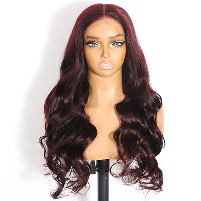 ZSF Hair Stunning Plum Color HD Lace Closure Body Wave Virgin Hair Unprocessed Human Hair 1Piece