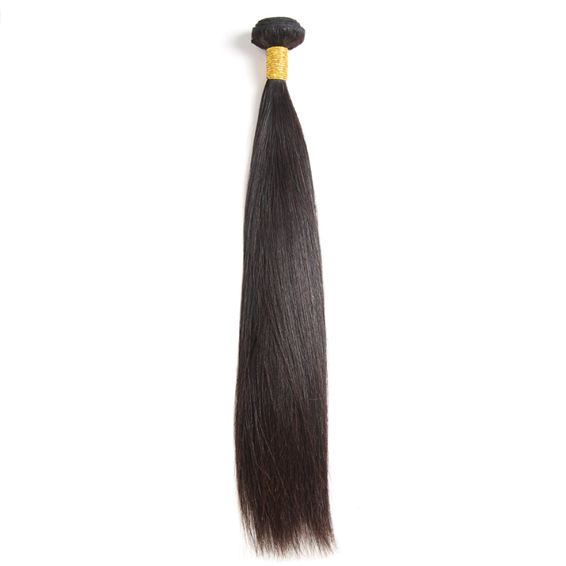ZSF Hair 12A Straight Virgin Hair 1Bundle 100% Human Hair Extension Natural Black