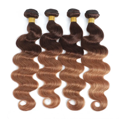 ZSF Ombre T4/30 Body Wave Virgin Hair 4Bundles With Lace Frontal 100% Human Hair