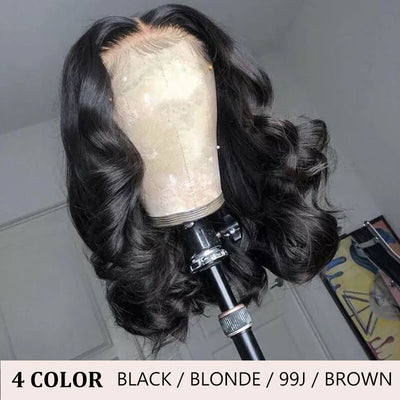 ZSF Body Wave Short Bob Lace Human Wig Brazilian Bob Wigs With Full Ends