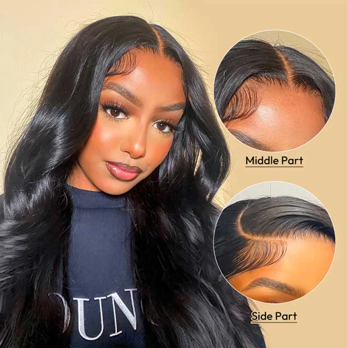 ZSF Pre-Everything 13*4 Pre-Cut HD Lace Frontal Body Wave Wig Real Ear To Ear Wig