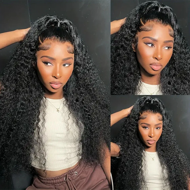 ZSF Fashion Looking Hair Pixie Curly HD Lace Frontal Wig Curly Lace Wig Long Hair