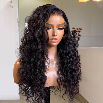 ZSF Hair New Indian Curly Natural Black C Part 100% Human Hair Natural Hairline Tiny Knots