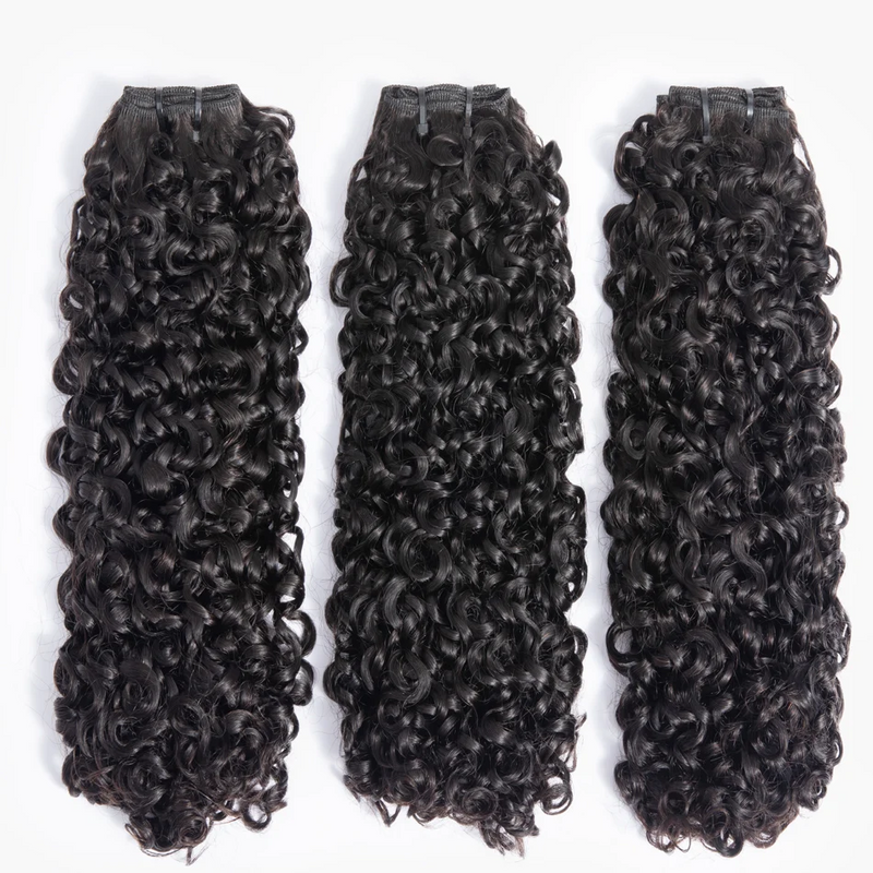 ZSF Grade 8A Hair Pixie Curly 100% Unprocessed Human Hair Weave 1Bundle Natural Black