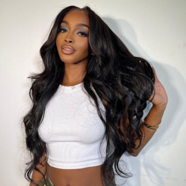 ZSF Put On&Go Wig Body Wave Glueless 4*4 HD Lace Closure Wig Beginner Friendly Hair 1 Piece