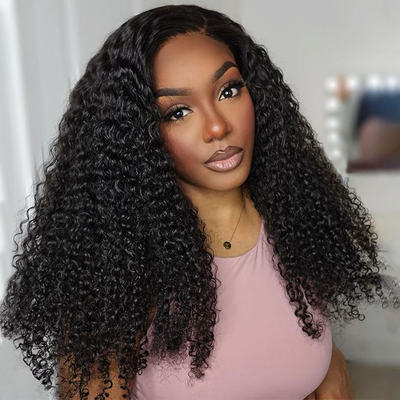 ZSF Wear Go Wig Kinky Curly 9×6 M-Cap HD Lace Pre-Cut Tiny Knots Natural Hairline Human Hair