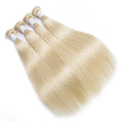 ZSF Hair Blonde #613 Straight Virgin Hair 4Bundles With Frontal 100% Human Hair Extension
