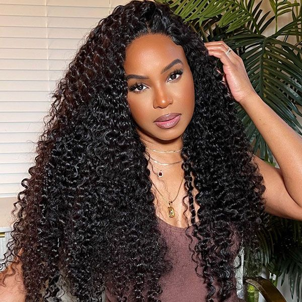 ZSF Wear Go Wig Kinky Curly 9×6 M-Cap HD Lace Pre-Cut Tiny Knots Natural Hairline Human Hair