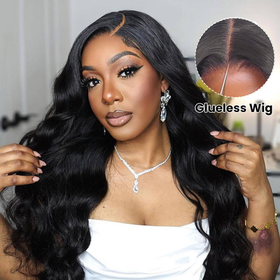 ZSF 9×6 HD Lace M-Cap Wear&Go Wig Glueless Wig Body Wave Pre-bleached Tiny Knots  Pre-Plucked Hairline