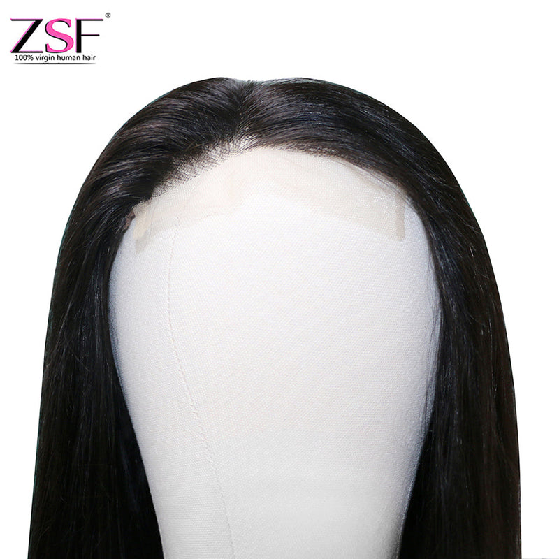 (Clearance Sale)ZSF Silky Straight Lace Closure Wig Pre-Pluck With Natural Baby Hair Wig