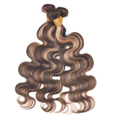 ZSF Ombre P4/30 Body Wave Virgin Hair 3Bundles With Lace Closure 100% Human Hair