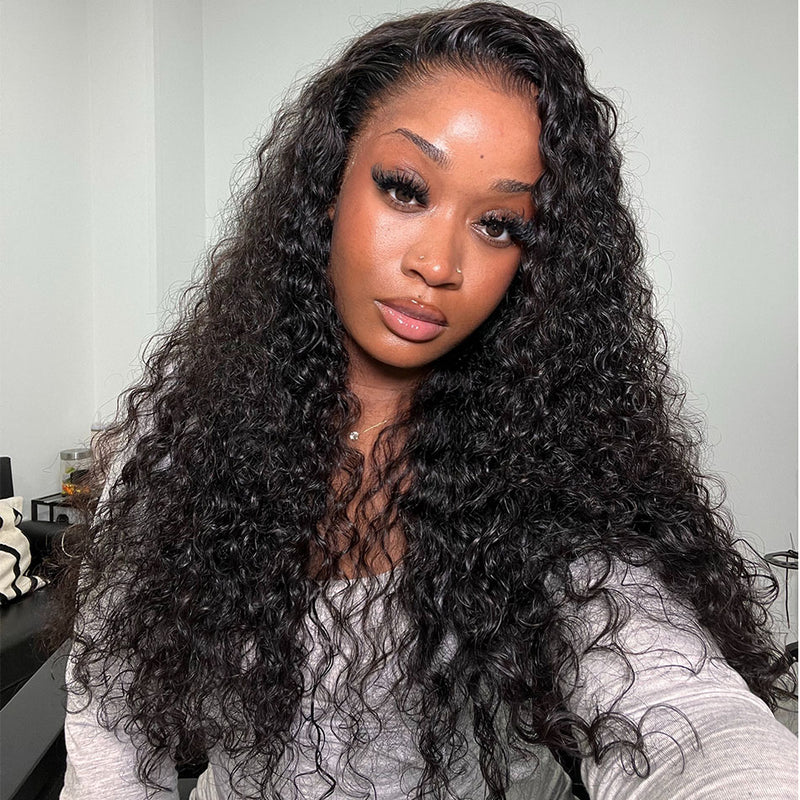 ZSF Loose Deep Wave HD 13*4 Lace Frontal Hair Wig Natural Looking For Woman