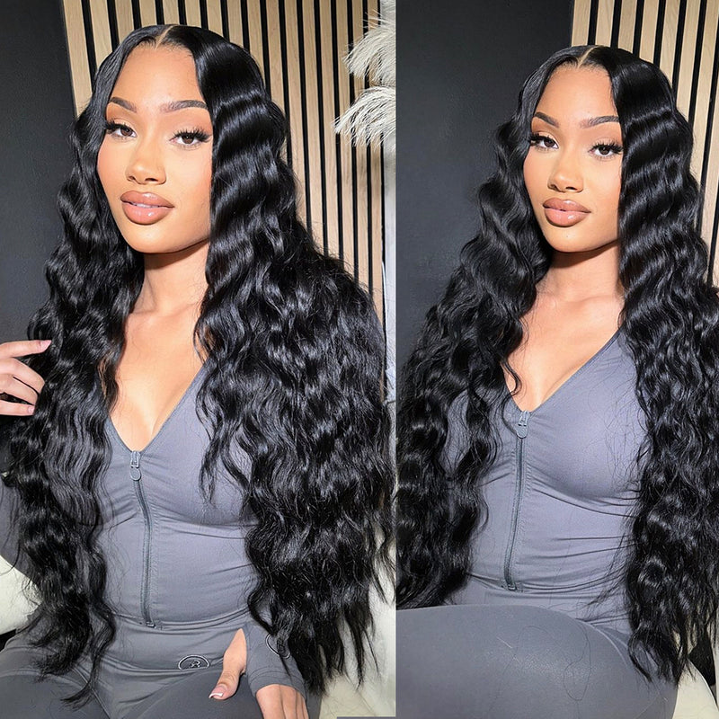 ZSF Glueless Loose Deep Wave Invisble HD Wig Beginner Friendly Human Virgin Hair