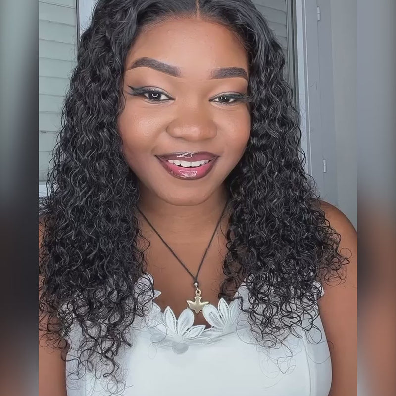 ZSF Hair Bob Lace Wig Brazilian Glueless Curly Virgin Hair Unprocessed Human Hair 1Piece Short Curly Wigs