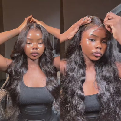ZSF Body Wave 13*4 HD Swiss Lace Frontal Wig All Skin Tones Human Hair For Woman