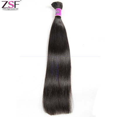 Hair Bulk No Weft 1Bundle Top Quality Unprocessed Brazilian Virgin Human Hair Mixed Length