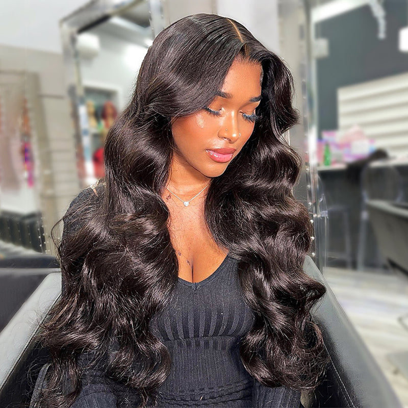 ZSF Body Wave 13*4 HD Swiss Lace Frontal Wig All Skin Tones Human Hair For Woman