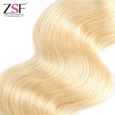 ZSF Hair 8A Grade Russian Blonde HD Lace Frontal  Body Wave Human Hair 1 piece