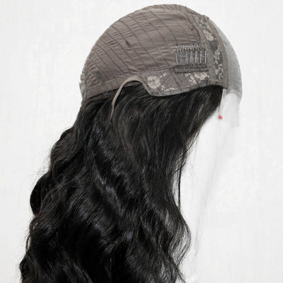 ZSF Hair Loose Wave Transparent Lace Closure Wig Virgin Hair Unprocessed Human Hair 1Piece Natural Black