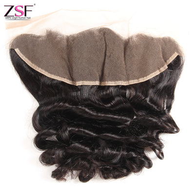 ZSF Hair 8A Grade Loose Wave 13x4 Ear To Ear Lace Frontal  Free Part 1piece