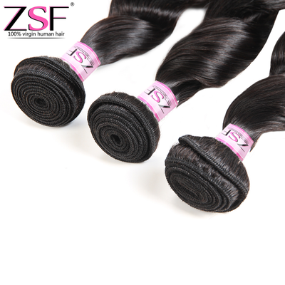 ZSF Hair Grade 8A Grade 1Bundle Loose Curl 100% unprocessed Human Hair Extensions Natural Color