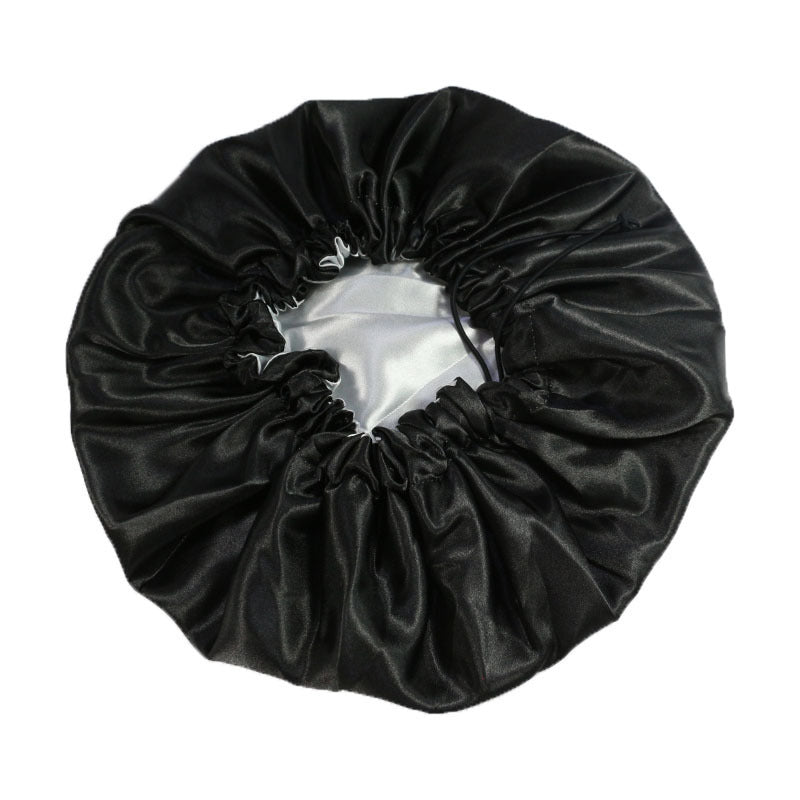 (Not Single Sale)ZSF Reversible Satin Bonnet Hair Caps Double Layer Adjust Sleep Night Cap Head Cover Hat