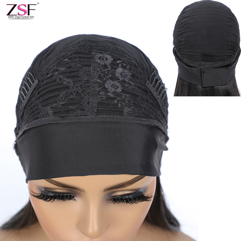 ZSF Hair Headband Wig Straight No Plucking Wigs For Women No Glue & No Sew 1Piece