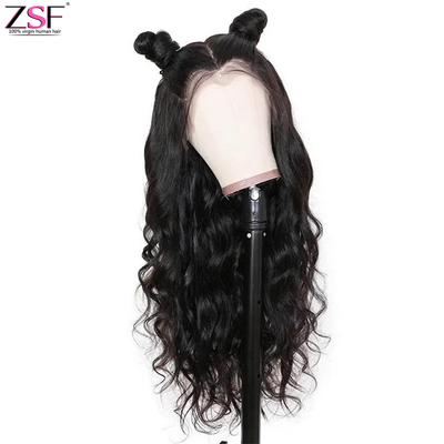 ZSF Body Wave 13*4 HD Swiss Lace Frontal Wig Melted Into All Skin Tones Human Hair For Woman