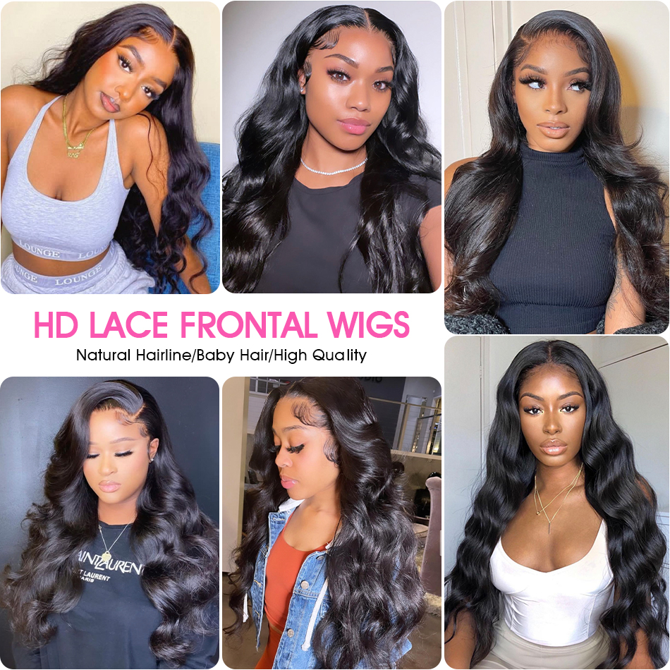 ZSF Body Wave 13*4 HD Swiss Lace Frontal Wig All Skin Tones Human