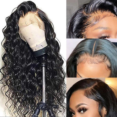 ZSF Loose Wave 13*6 HD Lace Frontal Wig High Quality Curly Human Hair Wig