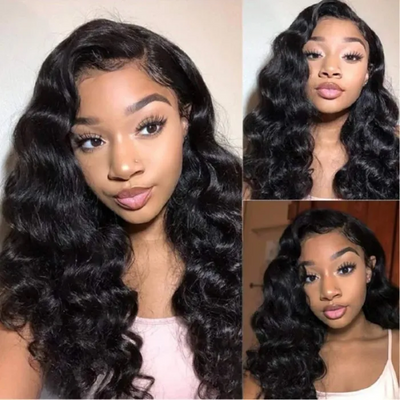 ZSF Hair Loose Wave 13*4 HD Lace Frontal Wig Dome Cap Unprocessed Human Virgin Hair