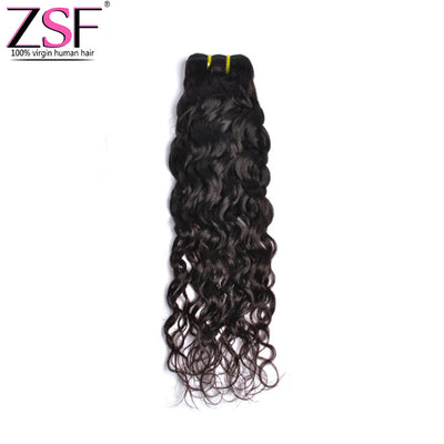Grade 7A Virgin Hair Water Wave 100% Unprocessed Human Hair 1Bundle Natural Black
