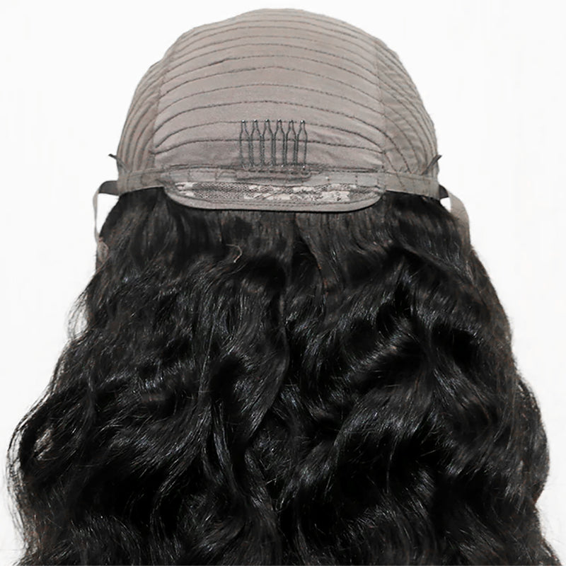 ZSF Hair 4*4/5*5 Loose Wave Transparent Lace Closure Wig Virgin Hair Unprocessed Human Hair 1Piece Natural Black