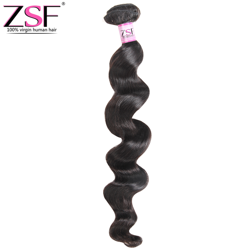 ZSF Hair Grade 8A Grade 1Bundle Loose Curl 100% unprocessed Human Hair Extensions Natural Color