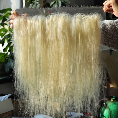ZSF Hair 8A Grade Russian Blonde 13*4 HD Lace Frontal Straight Human Hair  1piece