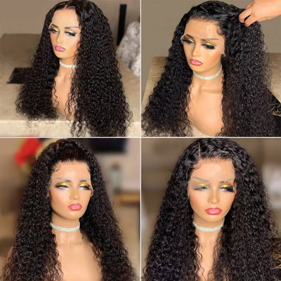 ZSF Jerry Curly Hair 13*4 HD Lace Frontal Wig Virgin Human Hair For Black Woman