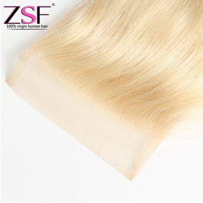 ZSF Hair 8A Grade 4*4/5*5 Lace Closure Russian Body Wave Human Hair Middle /Free/3 Part 1piece