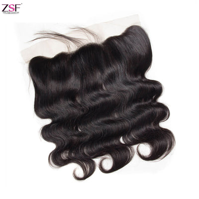 ZSF Hair HD Lace Frontal Body Wave 13x4 Free Part 1piece Natural Black