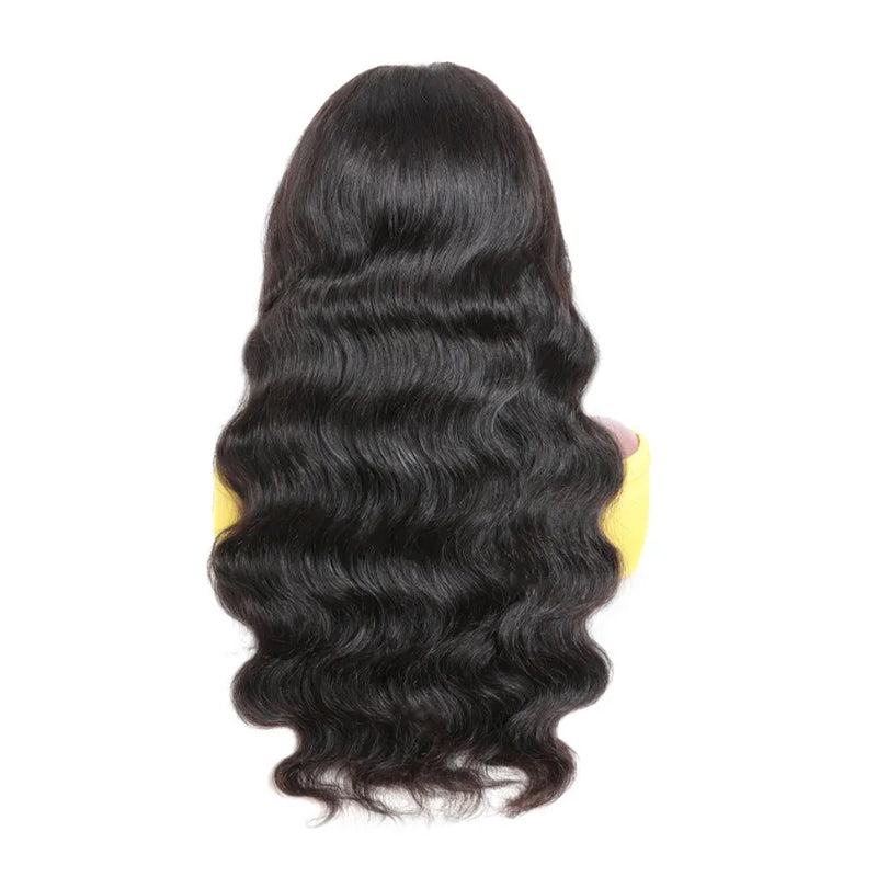 ZSF Hair HD Lace Closure Wig Body Wave Virgin Hair Unprocessed Human Hair 1Piece Natural Black