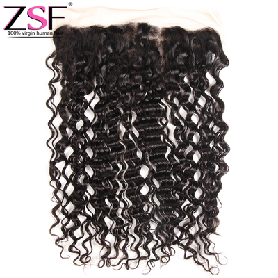 ZSF Hair HD Lace Frontal Water Wave 13x4 Free Part 1piece