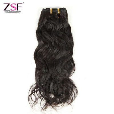 ZSF Hair Grade 8A Grade Natural Wave 100% unprocessed Human Hair Extensions Natural Color 1Bundle