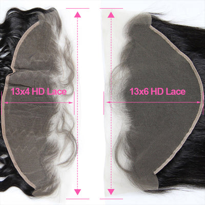 ZSF Hair 13x4/13*6 HD Lace Frontal Closure Loose Wave  Free Part 1piece